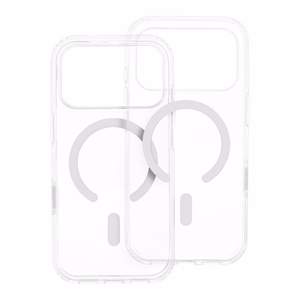 Maciņš priekš iPhone 15 PRO MAX Forcell F-Protect Clear Hybrid Premium saderīgs ar Magsafe caurspīdīgs