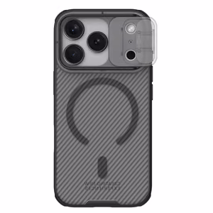 Nillkin CamShield Pro Чехол совместимый с MagSafe для iPhone 17 Pro Max - прозрачный чёрный