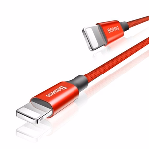 Baseus Yiven Lightning kabelis 180 cm 2A - sarkans