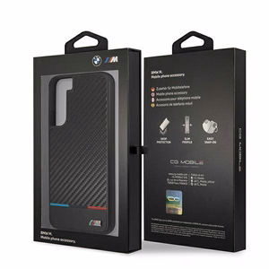Viedtālruņa apvalks BMW M Collection Triangles Case Samsung Galaxy S22+ melns