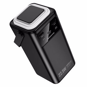 Borofone Portatīvais lādētājs 50000mAh BJ65A High - 2xUSB + Type C - QC 3.0 22,5W + PD 20W ar USB, Type C, Lightning un micro USB melna