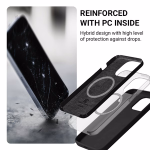 Crong Color Cover Magnetic MagSafe vāciņš ierīcei iPhone 16 Pro Max, smilšu rozā