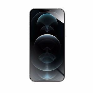 Aizsargstikls Forcell Flexible Nano Glass 5D for iPhone 12 Pro Max - melns (m)
