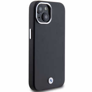 BMW Signature Wrapped Metal Magnētiskais viedtālruņa apvalks iPhone 15/14/13 - melns