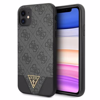 Guess 4G Triangle Collection viedtālruņa apvalks iPhone 11 6.1" / Xr - Pelēks