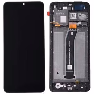 LCD ekrāns Xiaomi Redmi A3 ar skārienjutīgo ekrānu ar rāmi melns oriģināls (servisa iepakojums)