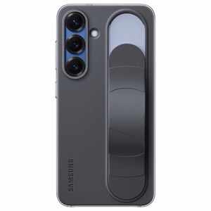 Samsung silikona viedtālruņa apvalks ar turētāju / statīvu Standing Grip Case EF-GS931CBEGWW Samsung Galaxy S25 - melns