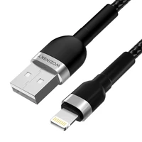 Wozinsky WNBAL1 USB-A / Lightning kabelis 2.4A 1m - melns