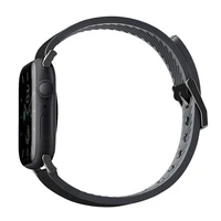 Uniq Straden ādas Hybrid siksniņa priekš Apple Watch 1/2/3/4/5/6/7/8/SE/SE2/Ultra 42/44/45/49mm - melns
