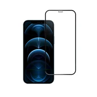 Aizsargstikls Blue Star - APP IPHONE 12/12 Pro 5D pilns pārklājums melns