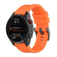 Silikona siksniņa GARMIN FENIX 3 / 3HR / 5X / 6X / 6X Pro / 7X / 7X Pro oranža (8)