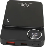 External akumulators Power Bank Reach RR-H211 22.5W MagSafe 10000mAh melns