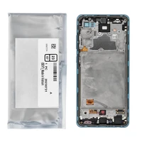 Komplekts LCD ekrāns SAMSUNG A72 4G A725F GH82-25460B zils