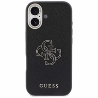 GUESS korpuss priekš IPHONE 17 GUHCP17S5PS4RGGK (PU FW Resin Logo) melns