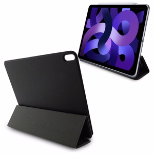 Karl Lagerfeld Saffiano magnētiskais Karl & Choupette iPad Air 13" 2024 grāmatas tipa apvalks - melns