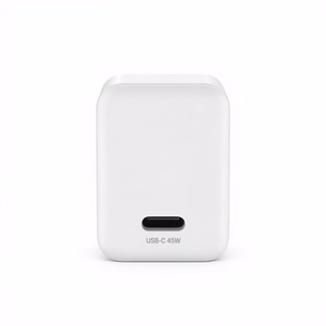 Crong Ultra Compact GaN USB-C sienas lādētājs, 45 W PD 3.0, PPS, balts
