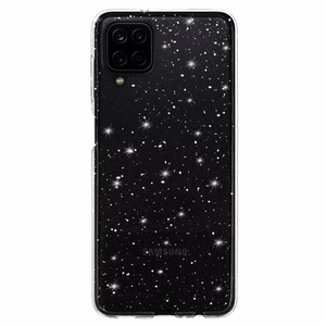 Sudraba krāsas Kristālais spīdīgais viedtālruņa apvalks Samsung Galaxy A12