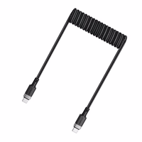 Acefast C14-03 USB-C - USB-C atsperu kabelis 480Mb/s 3A 1,2 m - melns