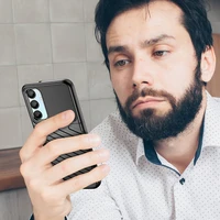 Thunder apvalks Samsung Galaxy A26 silikona bruņu - melns