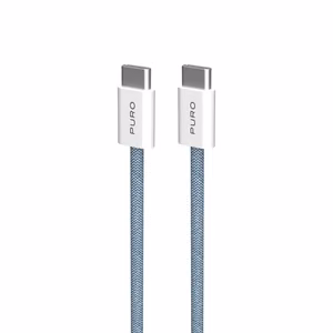 Puro Fabrik 60W USB-C - USB-C kabelis 1.5m - zils