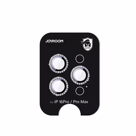 Joyroom JR-MSJ0307 Aizsargstikls iPhone 16 Pro/16 Pro Max lēcām - melna