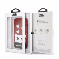 Karl Lagerfeld Valentine iPhone X/XS viedtālruņa apvalks - sarkans