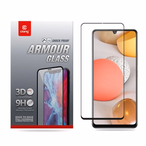 Crong 3D Armor Glass Full Glue 9H rūdīta stikla ekrāna aizsargs Samsung Galaxy A42 5G