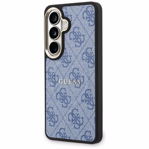 Guess maciņš 4G Embossed Ring MagSafe priekš Samsung Galaxy S26 zils