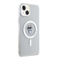 Viedtālruņa apvalks Karl Lagerfeld IML Choupette Magnētiskais MagSafe iPhone 15 Plus - caurspīdīgs (m)