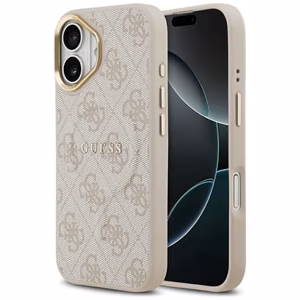 GUESS viedtālruņa apvalks IPHONE 17, saderīgs ar MagSafe GUHMP17SP4MSEGCP (PU 4G ar Classic), rozā