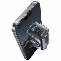 Tīkla lādētājs USAMS CC293 T67 20W iWatch 1xUSB-C 1xUSB-A tumšs