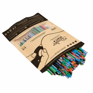 3Doodler Primary Pow Mixed Bag 250 kompostējama plastmasa zila, zaļa, pelēka, sarkana 1 g