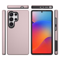 Perfectionists Trīsstūra korpuss Samsung S908 S22 Ultra 5G rozā zelts