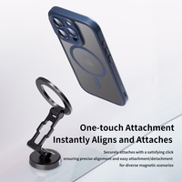 Rock Guard Touch Matte Series Magnētiskais viedtālruņa apvalks Iphone 16 pelēks