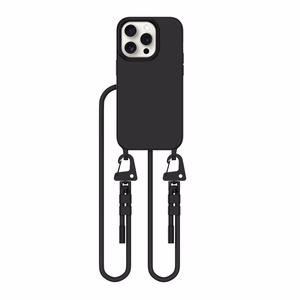 Tech-Protect MagNecklace Magnētiskais iPhone 15 Pro viedtālruņa apvalks - melns