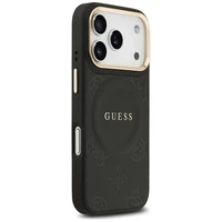 Guess Peony Hot Stamp MagSafe viedtālruņa apvalks iPhone 17 Pro Max - melns