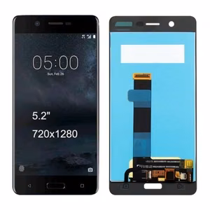 LCD displejs saderīgs ar Nokia 5.2 melns HQ