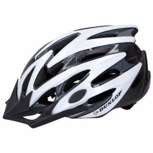 Dunlop MTB velosipēda ķivere, balta / melna
