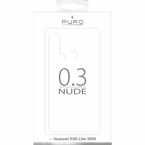 Puro 0.3 Nude vāciņš ierīcei Huawei P20 Lite (2019) 6.4", caurspīdīgs