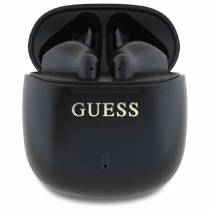 Guess Printed Classic Logo Bluetooth bezvadu austiņas, melnas