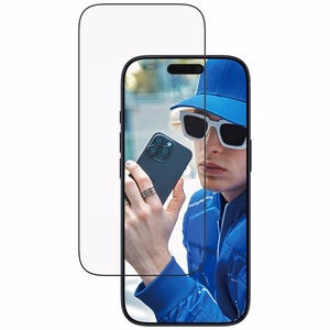 PanzerGlass īpaši plats EasyAligner rūdītais aizsargstikls iPhone 17 Pro viedtālrunim