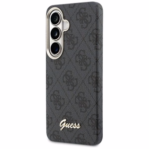 Guess maciņš 4G Script MagSafe priekš Samsung Galaxy S26 melns