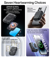 Benks Portatīvais lādētājs 5000mAh YP59 3 in 1 - Type C - magnētiskā, indukcijas 15W melna