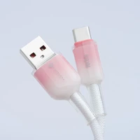 FORCELL F-ENERGY C352 kabelis USB A uz Type C QC4.0 3A 66W Gradients 1 m balts