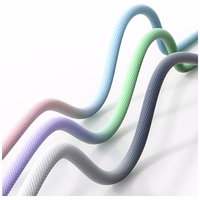 Kabelis USAMS Bicolor Series SJ757 PD 30W USB-C/Lightning 1.2m zaļi violets