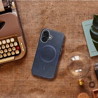 GENTLEMAN MAG COVER Viedtālruņa apvalks, savietojams ar MagSafe IPHONE 16 PRO, tumši zils