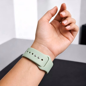 Tech-Protect silikona siksniņa Apple Watch 40/41/42 mm pulkstenim, gaiši zaļa