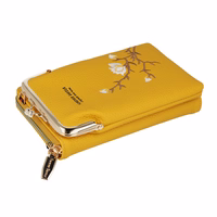 Adīts maciņš telefonam GCW17 dzeltens