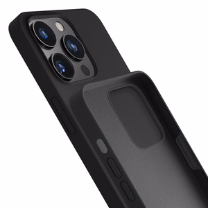 iPhone 13 Pro Max sērija 3mk Silicone Case - melns
