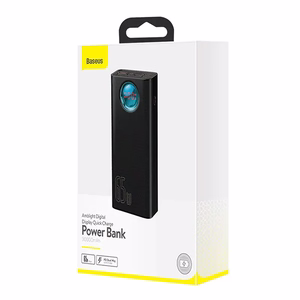 Powerbank Baseus Amblight 30000mAh, 4xUSB, USB-C, 65W (черный)